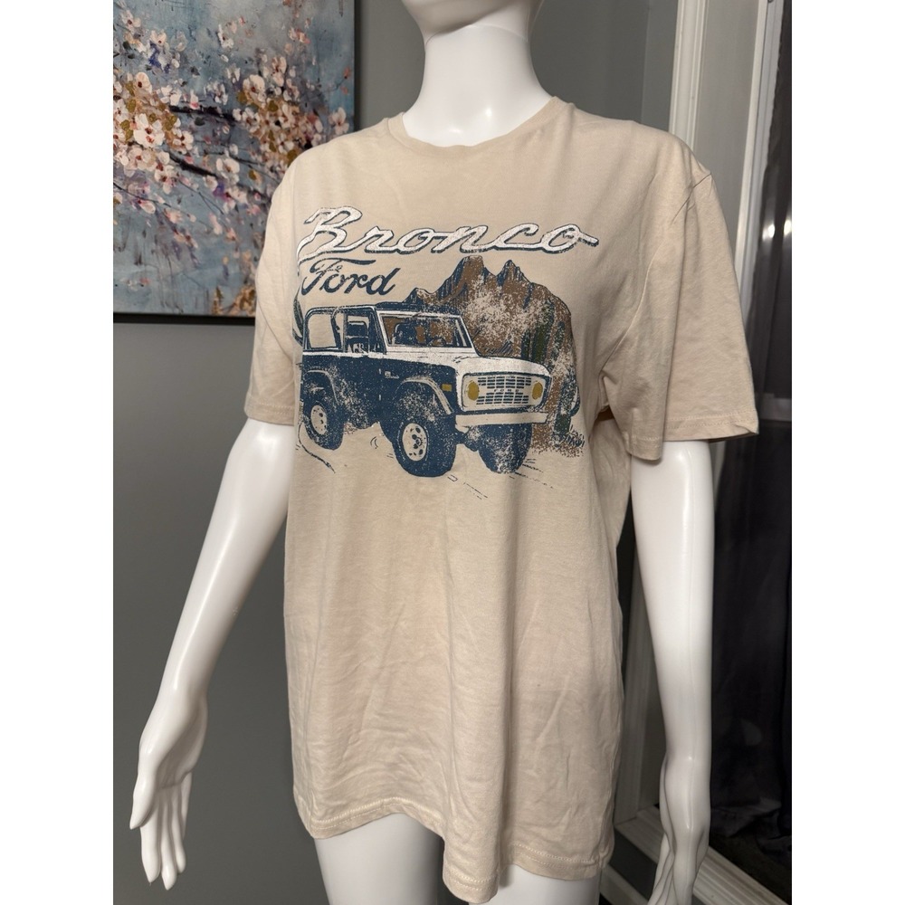 FORD BRONCO Retro Print Officially Licensed T-Shirt‎ Size MENS M